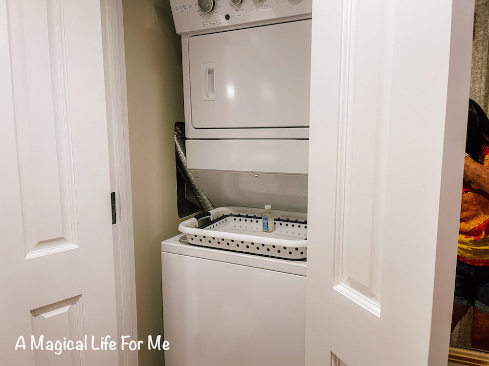 Washer and dryer at Disney's Riviera resort