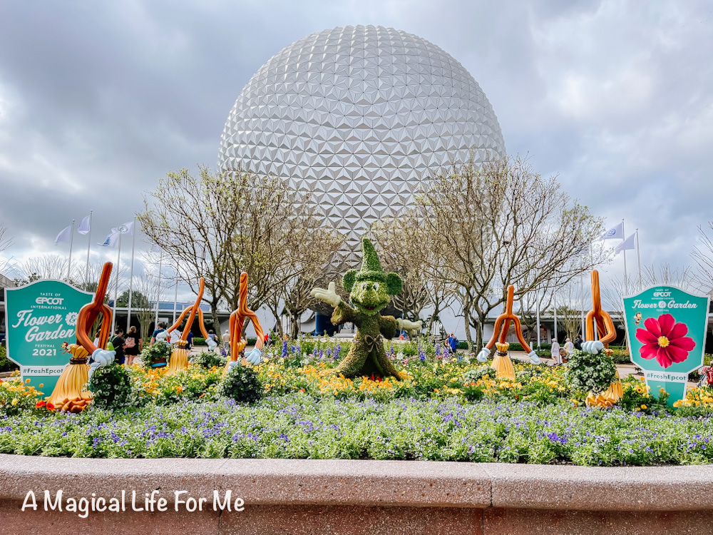 Flower and Garden Sorcerer Mickey Topiary 